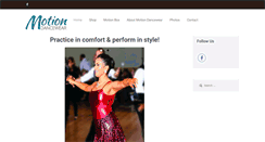 Desktop Screenshot of motiondancewear.com
